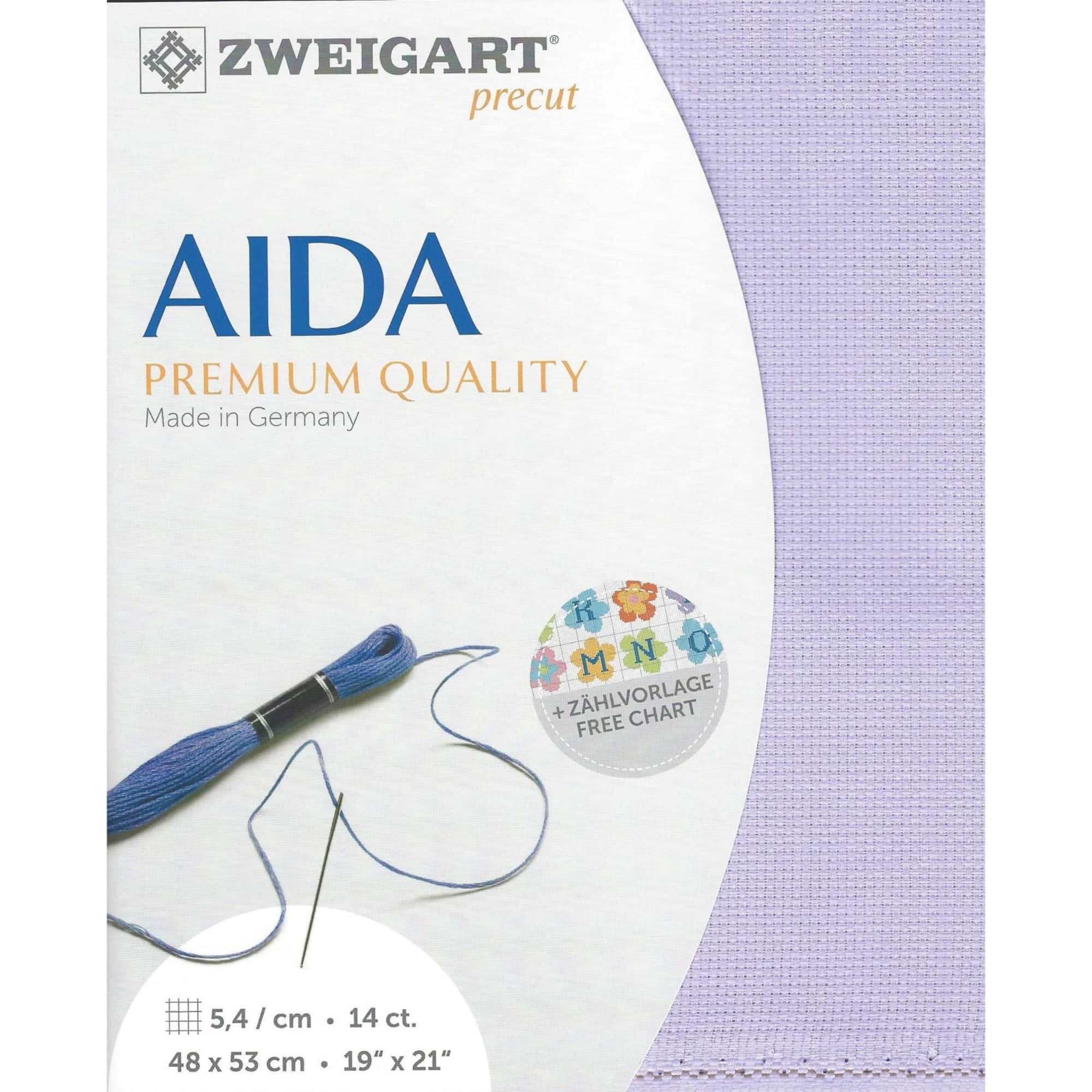 Zweigart® Aida 14 count Lilac Precut Stern
